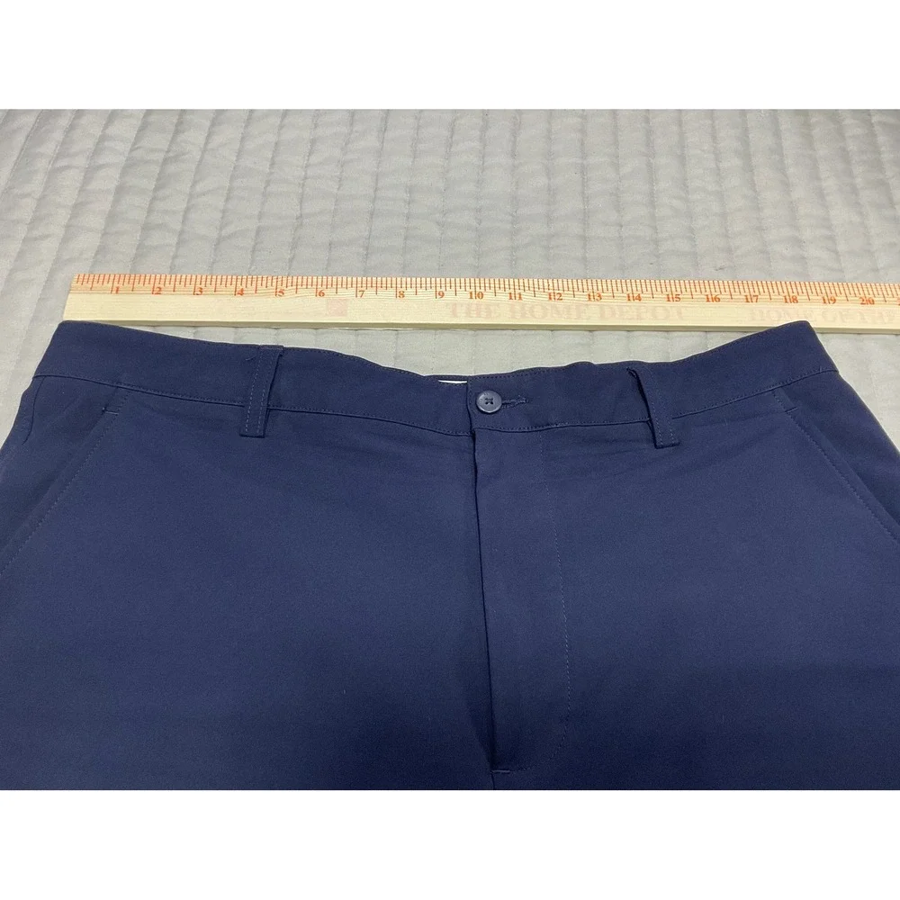 FJ Mens Golf Shorts Size 36 Navy Blue Performance Regular Fit FJ Logo FootJoy